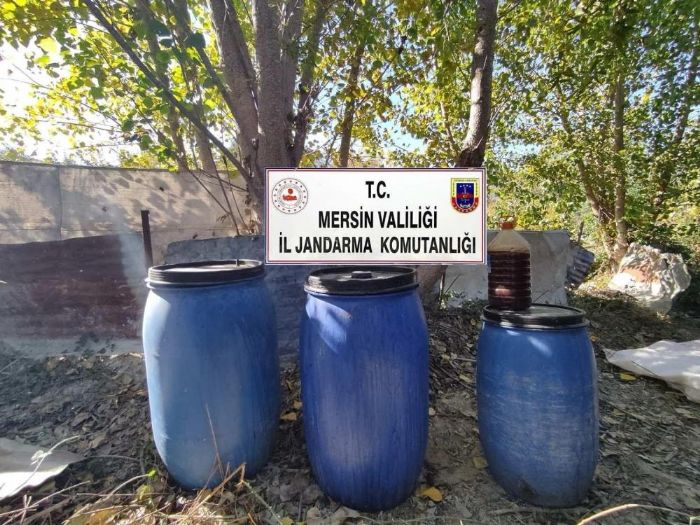Mersin'de 510 litre sahte iki ele geirildi