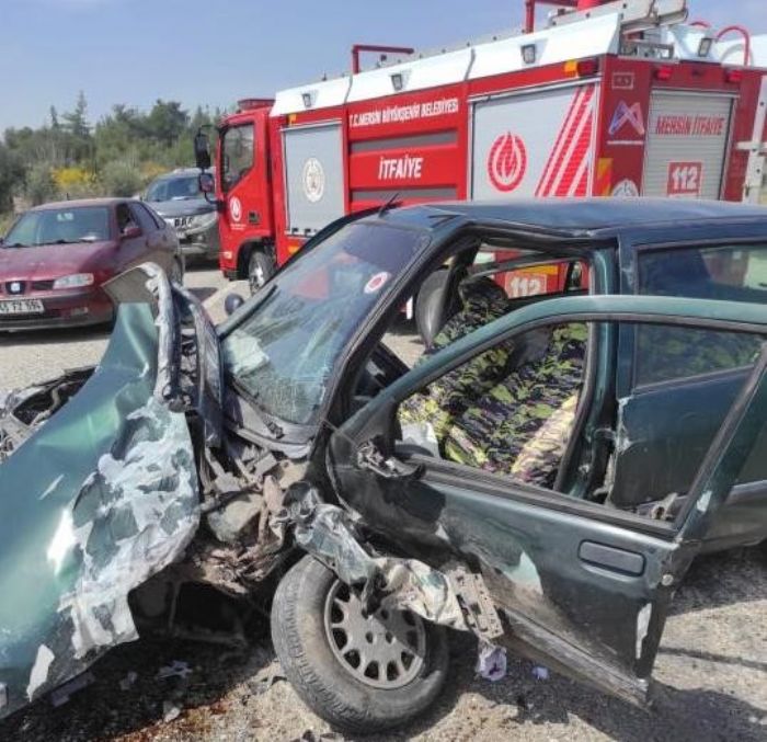 Tarsus'ta trafik kazasnda 1 kii yaraland