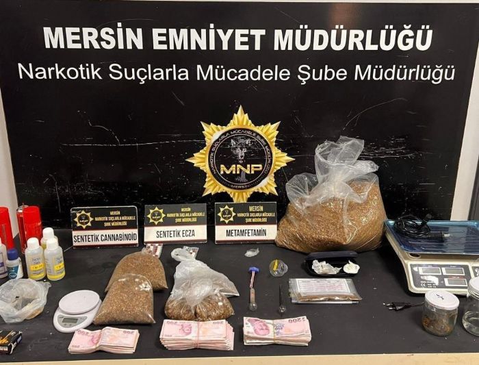 Mersinde 1 haftada 127 narkotik olaynda 152 pheli yakaland
