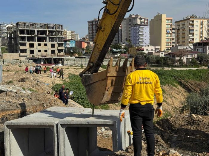 Tarsus Belediyesinden sel riskine kar�� kal�c� altyap� hamlesi