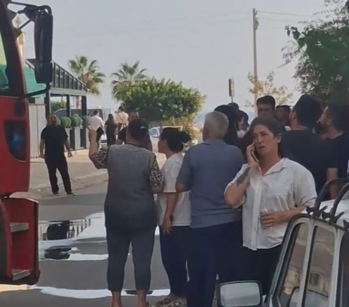 Erdemlide bina yangn korkuttu