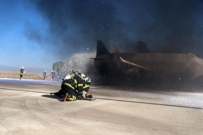 ukurova Havaliman'nda uak kazas tatbikat gereini aratmad