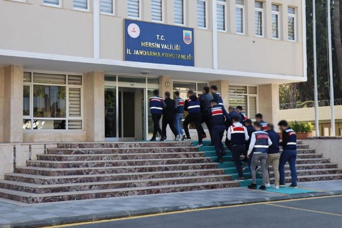 Mersin'de aranan ahslar operasyonu: 34 pheli tutukland
