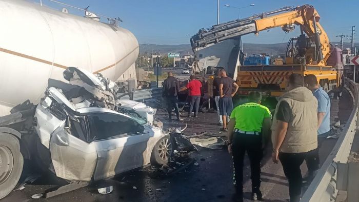 Tr otomobili ezdi, src saniyelerle kurtuldu