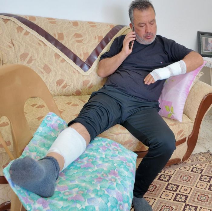 Sahipli k�pe�in sald�rd��� adam feci �ekilde yaraland�