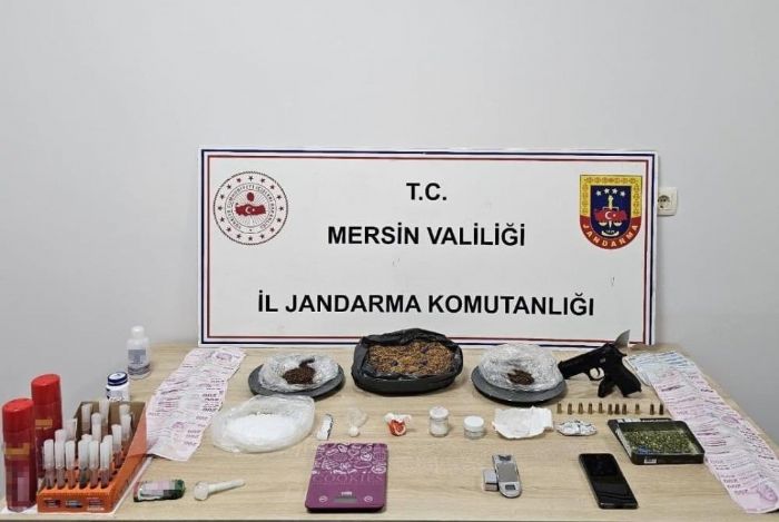 Mersin'de uyuturucu operasyonu: 3 gzalt