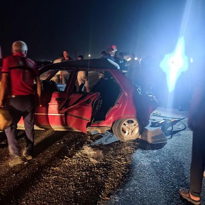 Mersin'de 1 kiinin ld, 4 kiinin yaraland kaza kameraya yansd