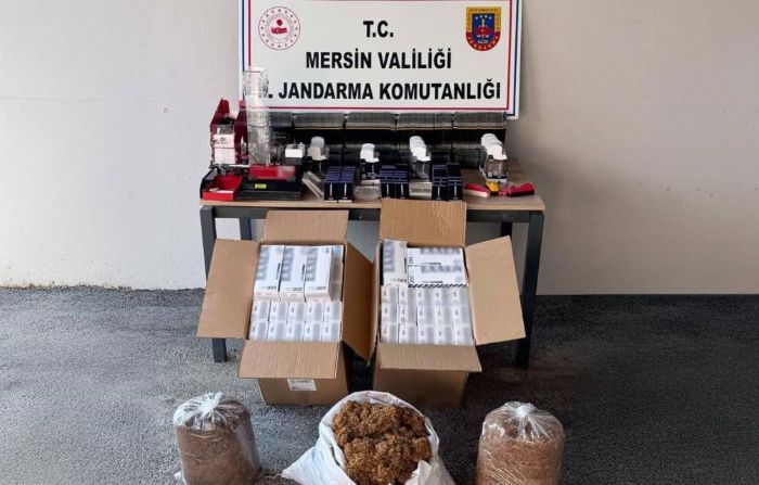 Mersin'de kaak makaron operasyonu: 1 pheli gzaltna alnd
