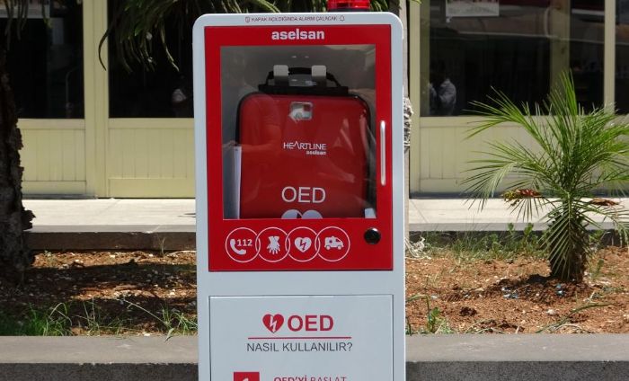 Mersin'in 4 noktas�na hayat kurtaran OED cihaz� yerle�tirildi