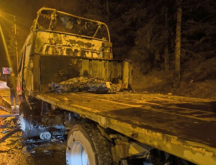 Mersin'de tr yanarak kullanlamaz hale geldi